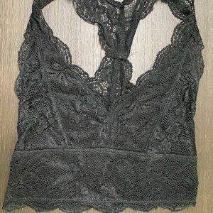 Black lace bralette size xs